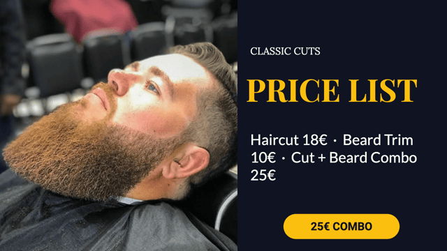 Salon • Services, stylists and prices on one wall