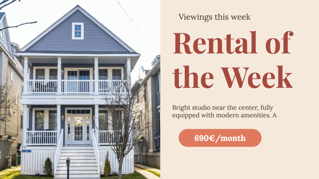 Real estate • Listings in the window, after hours