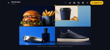The same layout being updated from the Moonode app on a phone